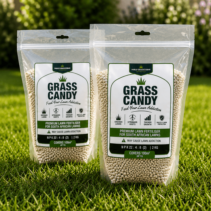 Two bags of grass candy fertiliser