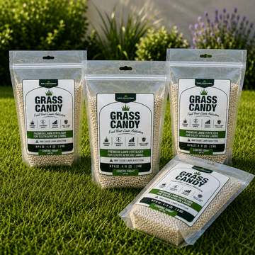 Four grass candy fertiliser bags bundle